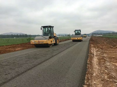 嘉祥县村村通PPP工程青山路北延道路施工进入冲刺阶段